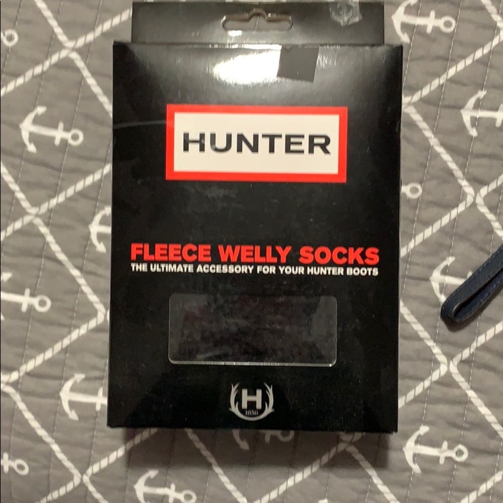 Hunter fleece socks size large